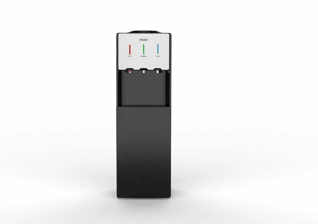 444.webp Fontaine Haier avec Réfrigérateur Noir et Blanc HWDC2421R – Image 1