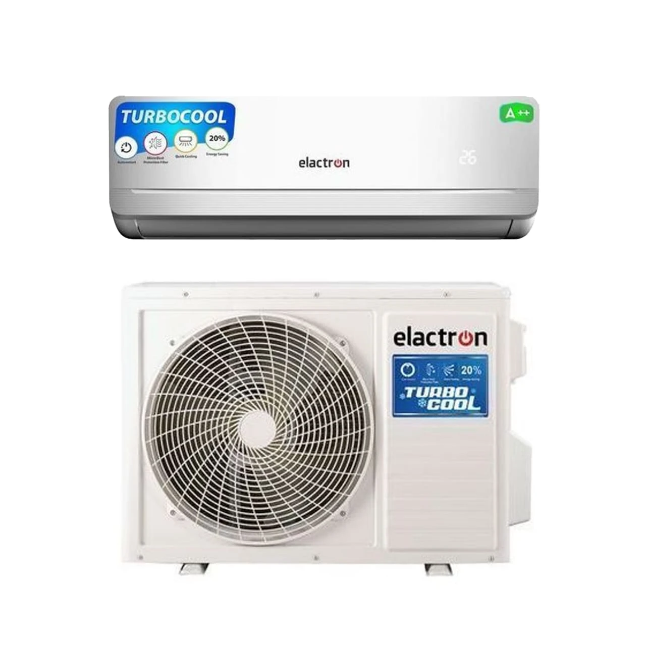 N.webp Elactron ETN-09R3ME – Climatiseur Split Inverter 9000 BTU – Image 1