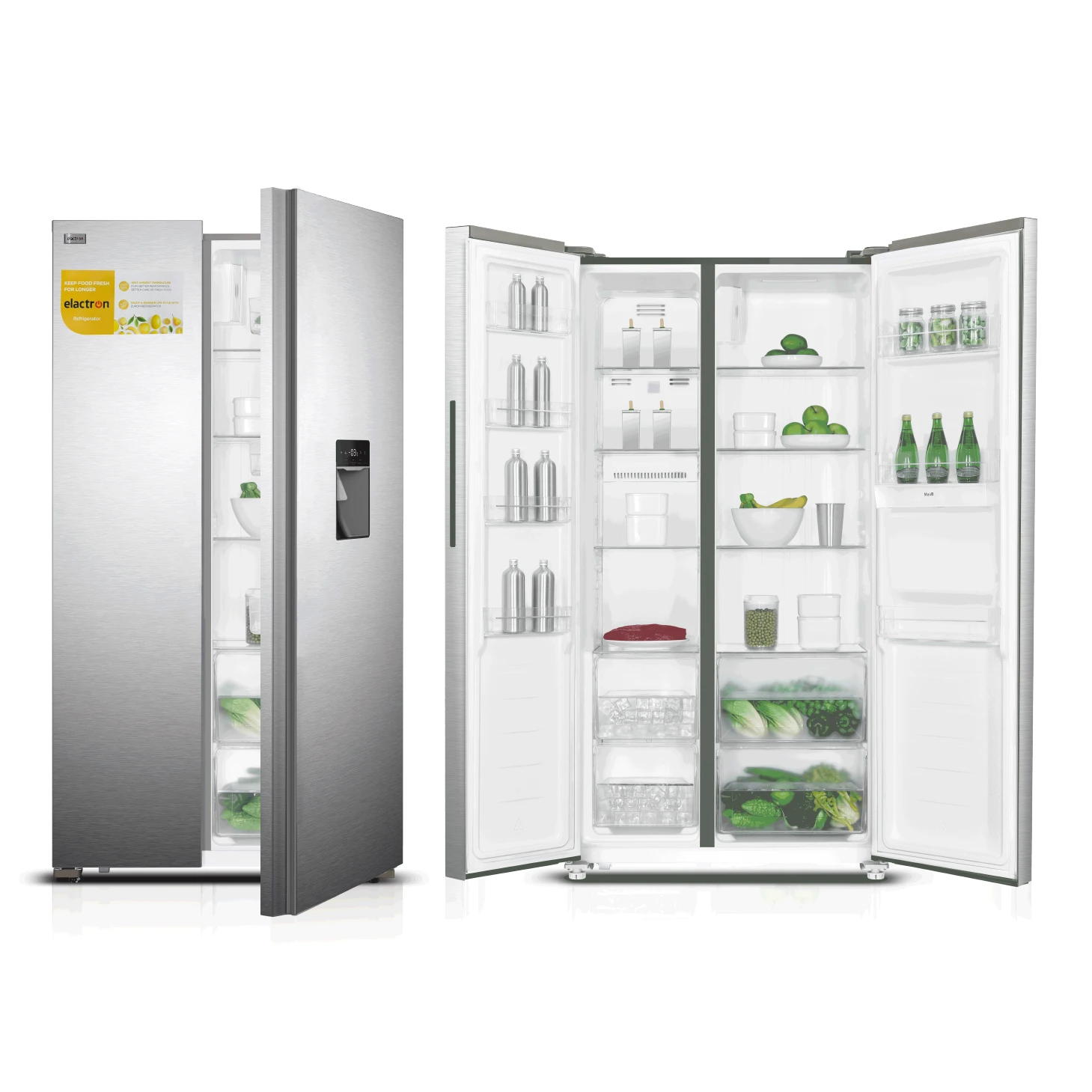 Sans-titre-1_Plan-de-travail-1-6.webp Elactron EL-55SBSX – Side by Side 2 Portes avec Distributeur d’Eau 433 Litres – Image 1