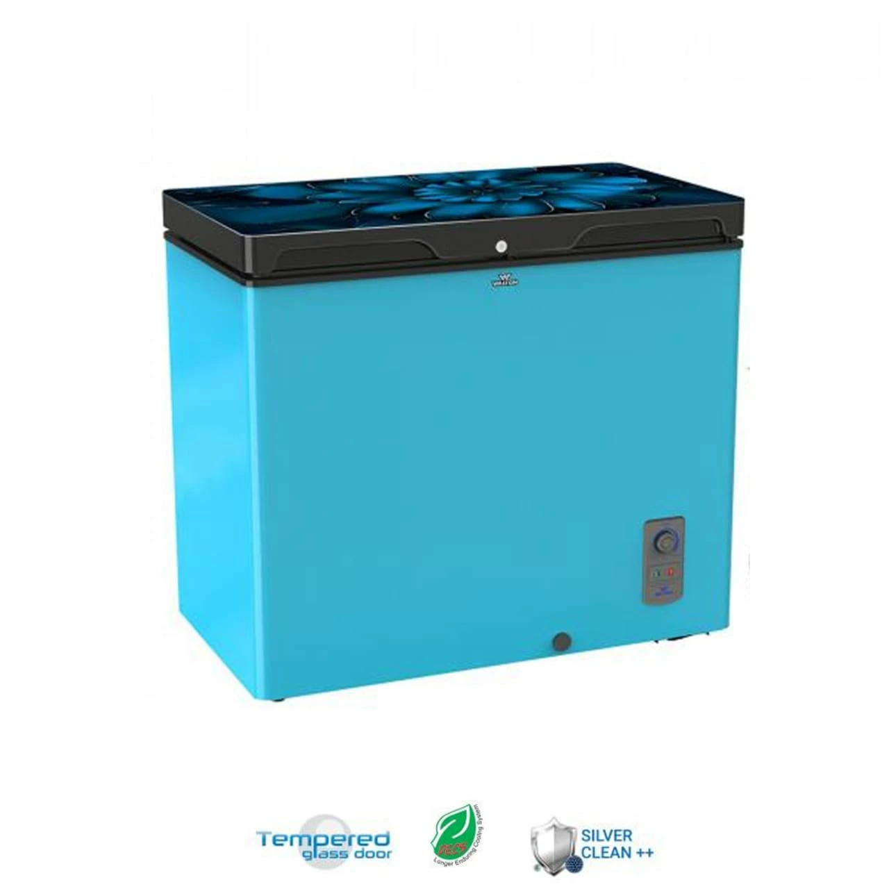WhatsApp-Image-2024-07-28-a-22.56.34_a8c0ba91.webp Congélateur VITRINE COFFRE 205 Litres BLEU WCF-2T5-GDEL-XX – Image 1