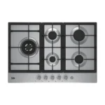 Plaque de cuisson BEKO 5 feux gaz encastrable Inox 90×60 avec brûleur wok – HIAL75235SX – Image 2