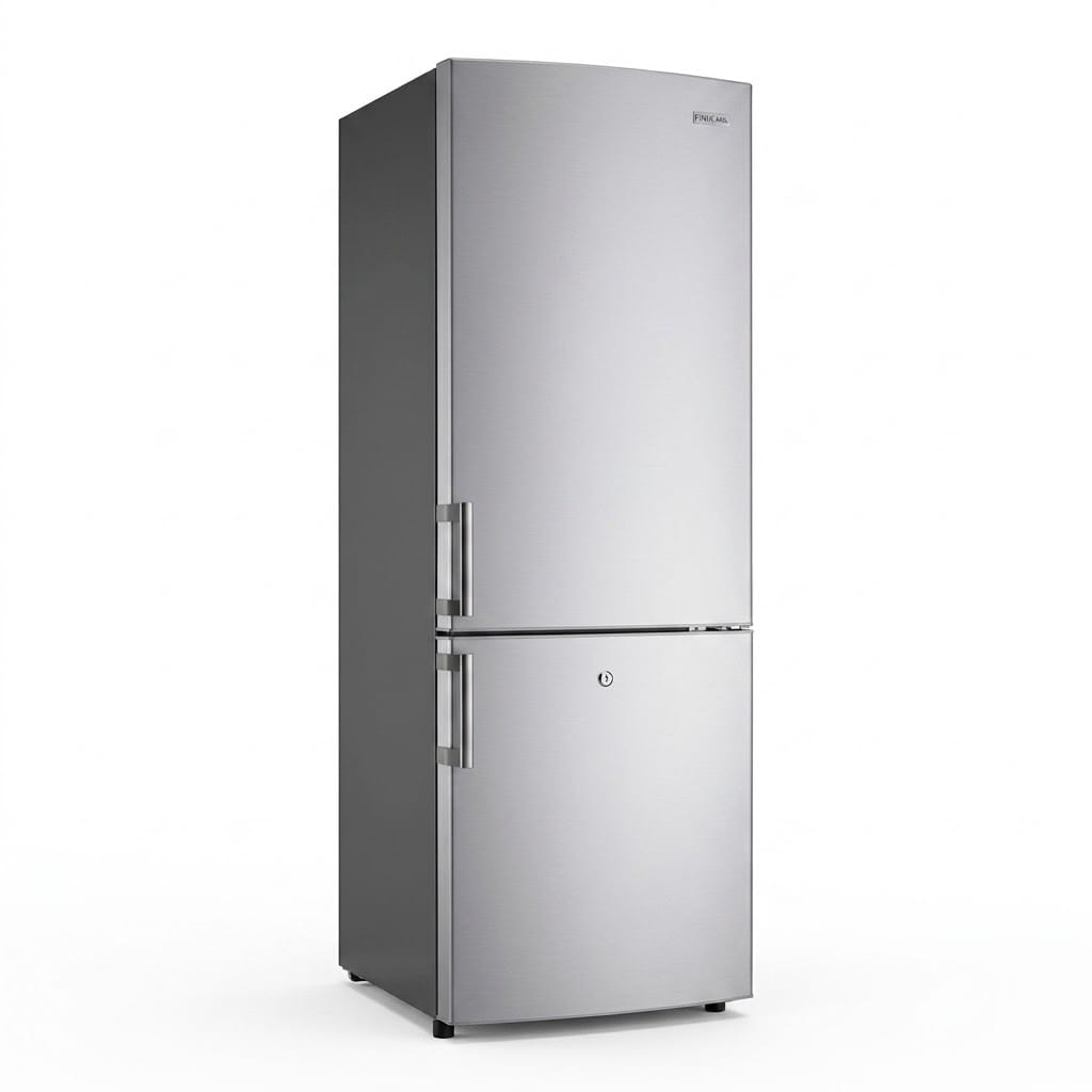 WhatsApp-Image-2026-05-26-at-10.46.40-1 Réfrigérateur Finix Combiné 3 Tiroirs 420L Gris/Noir FIN420 – Image 1
