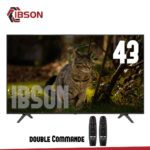 TELEVISEUR IBSON 43'' SMART ANDROID + 2 TELECOMMANDES IB0043FU1S/IB0043F25S