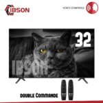 TELEVISEUR IBSON 32' SMART + 2 TELECOMMANDES + VOICE CONTROL IB0032F25S