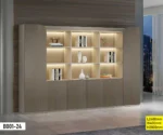 Ensemble Bureau + Bibliothèque KT2512-24 – Grand Bureau Bois Beige avec Rangement – Image 2