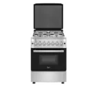 Cuisinière à gaz électrique Inox 4 feux Roch