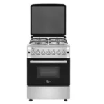 Cuisinière à gaz électrique Inox 4 feux Roch