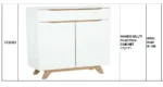 Meuble Multifonction Mando – Design Scandinave Blanc/Oak – Image 2