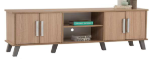 Meuble TV Naomi 1.5M – Chêne Naturel, Design Scandinave