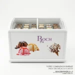 Congélateur Vitrine Roch 500L RIS500D – Spécial Glaces, Portes Coulissantes Verre – Image 2