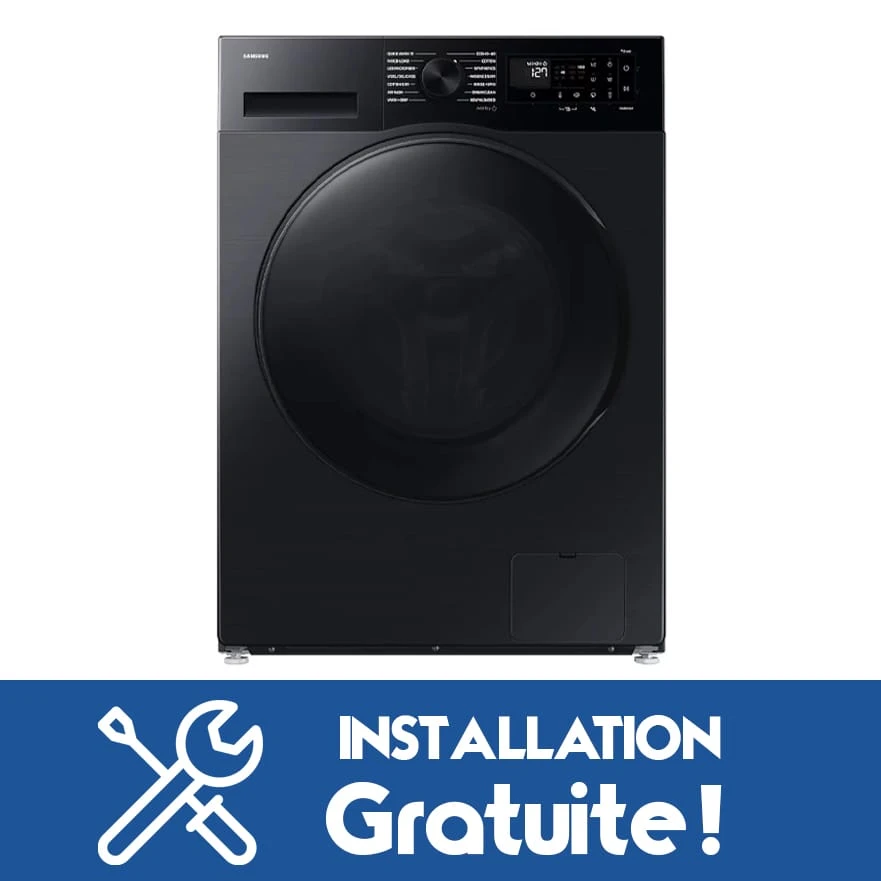 samsung-wd11dg5b15bb-machine-laver-noir-principale Machine à Laver Samsung 11kg/6kg Séchage Noir WD11DG5B15BB – Image 1