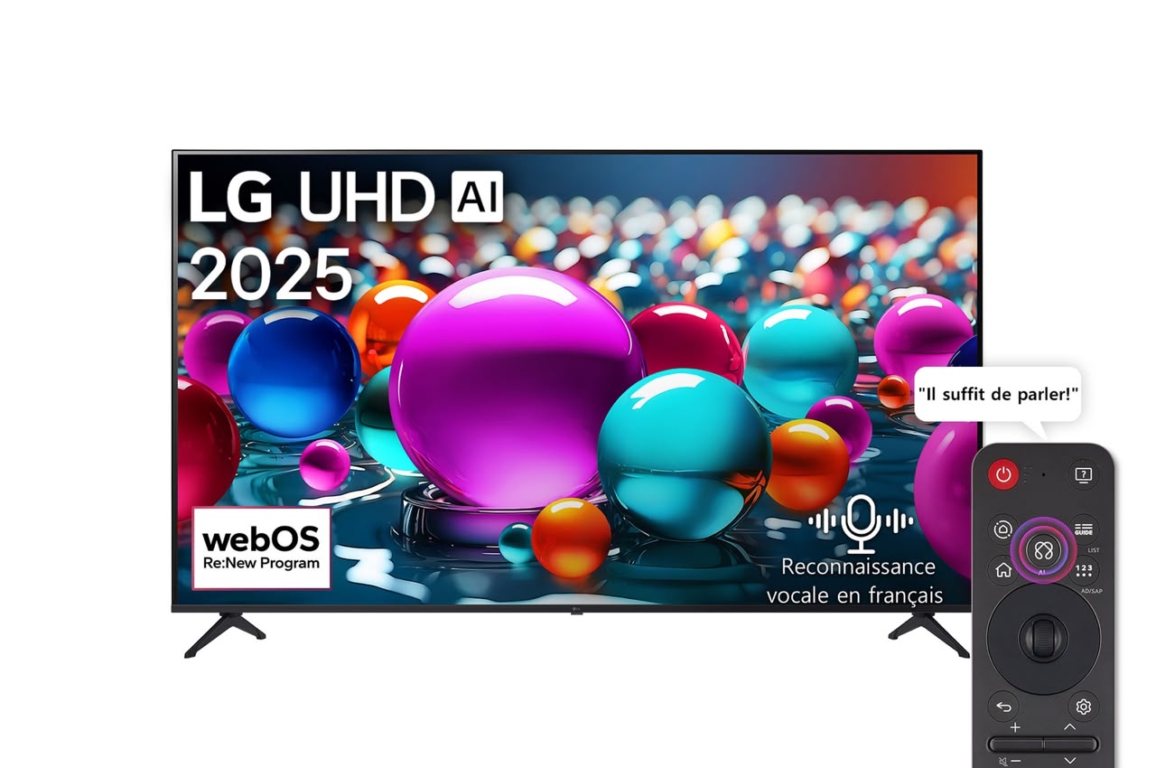 WhatsApp Image 2026-07-08 at 20.38.53 TELEVISEUR LG 65"' SMART 4K AI + TELECOMMANDE MAGIC 65UA85006LA – Image 1