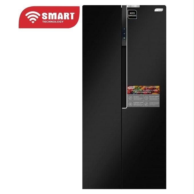 WhatsApp Image 2026-07-08 at 20.59.33 REFRIGERATEUR SMART TECHNOLOGY SIDE BY SIDE 2PORTES NOIR STR9011H – Image 1
