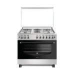 CUISINIERE ASTECH 6FEUX 90X60 2FEUX ELECTRIQUE 4FEUX GAZ + FOUR A GAZ EL42GEL
