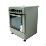 CUISINIERE ASTECH 4FEUX 60X60 ELECTRIQUE AVEC FOUR ELCTRIQUE INOX CK78PLFOEL