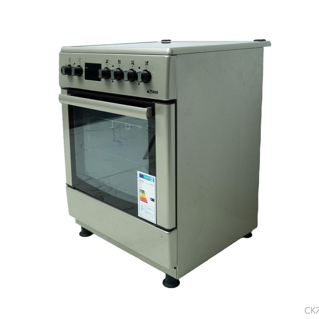WhatsApp Image 2026-07-09 at 01.18.18 CUISINIERE ASTECH 4FEUX 60X60 ELECTRIQUE AVEC FOUR ELCTRIQUE INOX CK78PLFOEL – Image 1