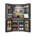 REFRIGERATEUR SMART TECHNOLOGY SIDE BY SIDE 4PORTES DISTRIBUTEUR D'EAU ET GLACON STR688WIH – Image 2